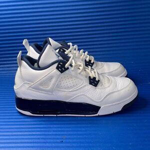Size 5.5Y- GS Nike Air Jordan 4 Retro Columbia Legend Blue 408452-107 Women’s 7